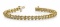 14KT YELLOW GOLD 1 CTW G-H VS2/SI1 WIDE LINK DIAMOND TENNIS BRACELET