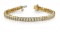 14KT YELLOW GOLD 3 CTW G-H VS2/SI1 CLASSIC TENNIS BRACELET