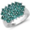 1.74 Carat Genuine Emerald .925 Sterling Silver Ring