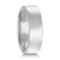 Euro Dome Comfort Fit Wedding Ring Mens Band 18k White Gold (6mm)