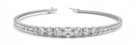 14K WHITE GOLD 5 CTW G-H VS2/SI1 DIAMOND BRACELET