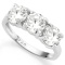 3 CARAT CREATED WHITE SAPPHIRE 925 STERLING SILVER RING