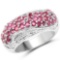 1.81 CTW Genuine Ruby and White Zircon .925 Sterling Silver Ring