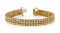 14K YELLOW GOLD 2 CTW G-H I1/I2 CONTINUOUS STRAND DIAMOND BRACELET