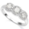 14K WHITE DIAMOND & WHITE DIAMOND 0.72 CTW Ring