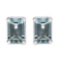 1.04 CTW Genuine Aquamarine .925 Sterling Silver Earrings