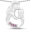 0.20 CTW Genuine Ruby .925 Sterling Silver Pendant