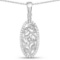 0.22 CTW Genuine White Diamond .925 Sterling Silver Pendant