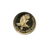 British Virgin Islands $25 Gold PF 1982 Red-tailed Hawk