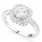 1 CARAT CREATED WHITE SAPPHIRE 925 STERLING SILVER RING