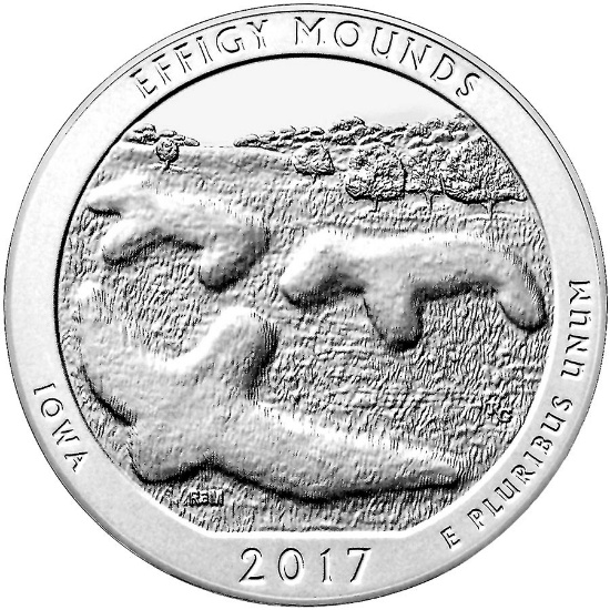 2017 Silver 5oz. Effigy Mounds National Monument ATB