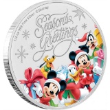 2018 1/2 oz Silver $1 Disney Seasons Greetings Proof