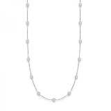 36 inch Diamonds by The Yard Station Necklace 14k White Gold (4.00ct)