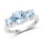 2.68 CTW Genuine Blue Topaz .925 Sterling Silver Ring