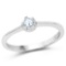 0.12 CTW Genuine Blue Topaz .925 Sterling Silver Ring