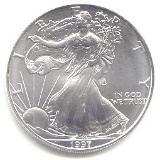 1997 1 oz Silver American Eagle BU