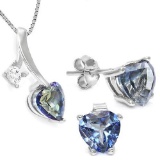 VIOLET MYSTIC GEMSTONE 925 STERLING SILVER SET