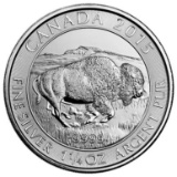 2015 Canadian Silver $8 Bison 1.25 Ounces