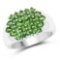 1.93 CTW Genuine Chrome Diopside .925 Sterling Silver Ring