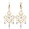0.04 Carat 14K Solid Gold Chandelier Diamond Earrings