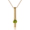 0.25 Carat 14K Solid Gold Love Comes Naturally Peridot Necklace