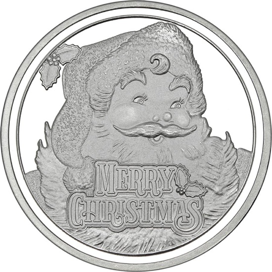 Christmas 2018 Silver Round X-9 Jolly Old St. Nicholas