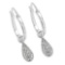 0.28 CTW Genuine White Diamond .925 Sterling Silver Earrings