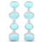3.91 CTW Genuine Turquoise and Amazonite .925 Sterling Silver Earrings