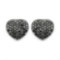 0.56 CTW Genuine Black Diamond .925 Sterling Silver Earrings