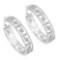 0.30 CTW Genuine White Diamond .925 Sterling Silver Earrings