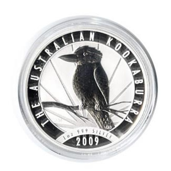Australian Kookaburra 1 oz. Silver 2009