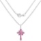 1.85 CTW Genuine Ruby Sterling Silver Pendant