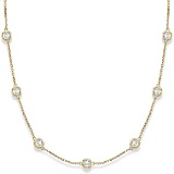 Diamonds by The Yard Bezel-Set Necklace in 14k Yellow Gold (3.00ct)