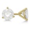 3.00ct. 3-Prong Martini Diamond Stud Earrings 18kt Yellow Gold (G-H VS2-SI1)