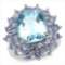 12.20 ct. t.w. Blue Topaz and Tanzanite Ring in Sterling Silver