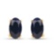 0.70 CTW Genuine Blue Sapphire 10K Yellow Gold Earrings