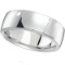 Mens Wedding Band Low Dome Comfort-Fit in Palladium (7 mm)