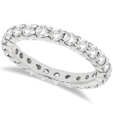 Diamond Eternity Ring Wedding Band in 14k White Gold (2.00ct)