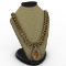 Citrine 52.00 ctw & Diamond Necklace 14kt White or Yell