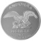 1 oz Silver Bullion Cryptocurrency Bitcoin Round .999 fine