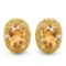0.88 CTW DARK CITRINE 10K SOLID YELLOW GOLD EARRING WITH 0.01 CTW DIAMOND ACCENTS