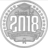Congratulations Class Of 2018 .999 Silver 1 oz Round