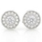 1 1/2 CTW (30 PCS) FLAWLESS CREATED DIAMOND 925 STERLING SILVER EARRINGS