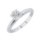 Certified 0.64 CTW Round Diamond Solitaire 14k Ring F/SI3