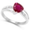 2.18 CTW Genuine Ruby And Diamond 14K w Gold Rings