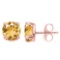 1.45 CT CITRINE 10KT SOLID ROSE GOLD EARRING