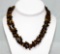 370.01  CTW TIGER EYE UN-CUT NECKLACE