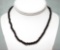 98.70 CTW Garnet round beads Necklace