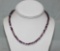 80.01  CTW Amethyst Beads  Necklace
