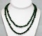 175.01  CTW Natural Uncut Emerald  Beads Necklace